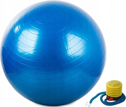 PIŁKA GIMNASTYCZNA DO ĆWICZEŃ FITNESS 65cm + POMPKA