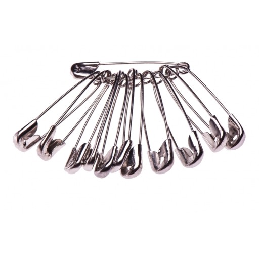 AGRAFKI METALOWE 19MM ZAPINKI ZESTAW 12 SZTUK