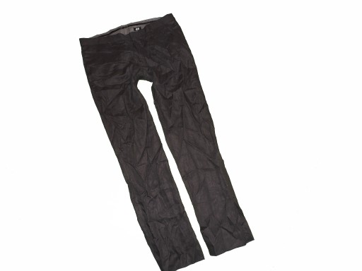 H&M__STYLOWE MĘSKIE SPODNIE LNIANE__L