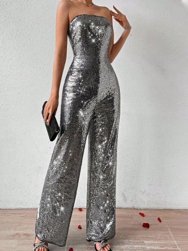 SHEIN Privé Damski kobminezon bandeau tuba S