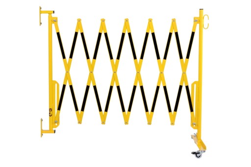 BARIERA NOŻYCOWA harmonijka ZAPORA 360 cm ŚCIENNA