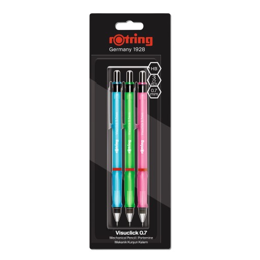 3 ołówki automatyczne Rotring Visuclick 0,7 mm