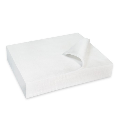 CHUSTY KOSMETYCZNE ZABIEGOWE 100 SZT Z WŁÓKNINY CIĘTE JEDNORAZOWE 20x16 cm