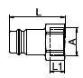 Króciec Wtyk RECTUS Typ 1727 1/2