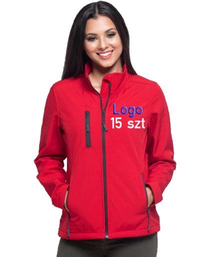 SOFTSHELL kurtka LOGO FIRMY NADRUK HAFT 15szt