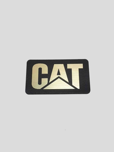 CATERPILLAR naklejka emblemat 100 x 60 mm *ZŁOTA