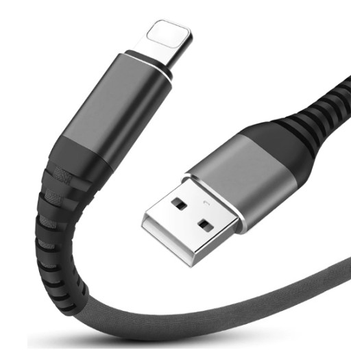 WZMACNIANY KABEL do IPHONE 3.0 QC 3,1A 2 metry