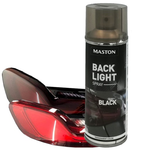 Lakier do przyciemniania lamp reflektorów Maston Back Light Czarny 400ml