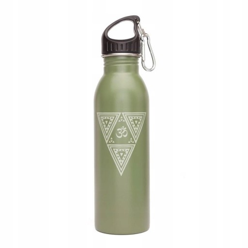 Bidon butelka stalowa + 2 korki 700 ml Trójkąty