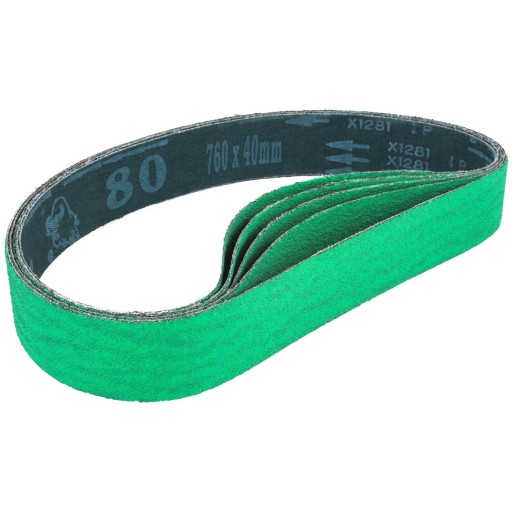 5x PAPIER ŚCIERNY 80 TAŚMA BEZKOŃCOWA SZER. 40mm