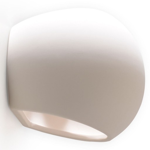 LAMPA ly3 ŚCIENNA KINKIET APOLLO Z BIAŁEJ CERAMIKI