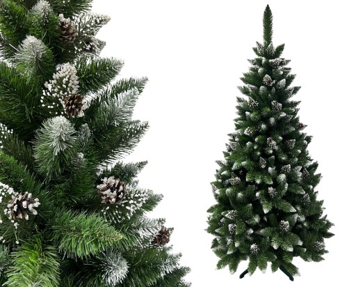 CHOINKA SZTUCZNA SOSNA DIAMENTOWA Z SZYSZKA EXTRA 220cm