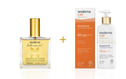 SESDERMA Zestaw Sublime Oil+C-VIT RADIANCE Mleczko