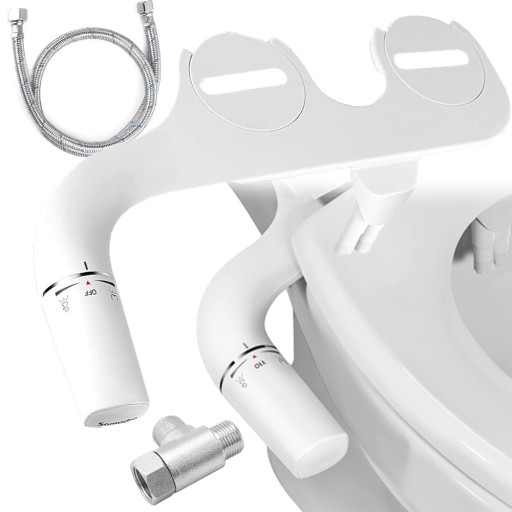 ULTRACIENKI BIDET TOALETOWY Z PODWÓJNĄ DYSZĄ, OBSŁUGIWANY PRAWĄ RĘKĄ