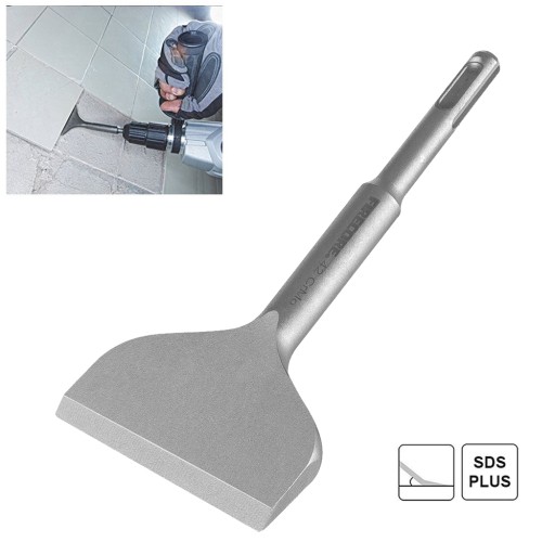 SZEROKIE DŁUTO PŁASKIE, ZAKRZYWIONE SDS-Plus 76x165mm, 42CrMo