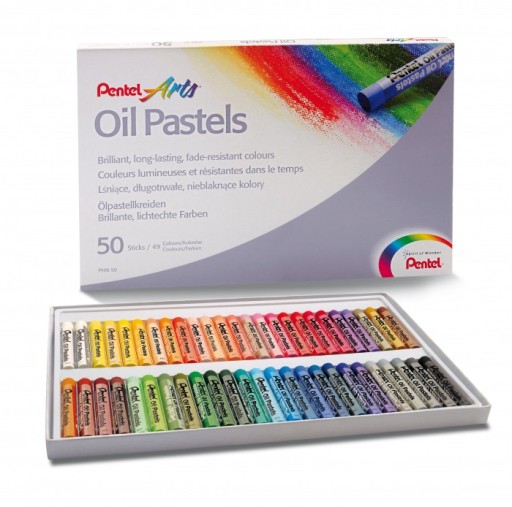 PASTELE OLEJOWE OLEJNE 50 KOLORÓW PHN50 PENTEL