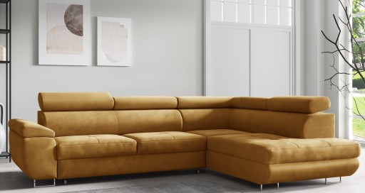 Duży narożnik rozkładany MONA, kanapa rogówka sofa