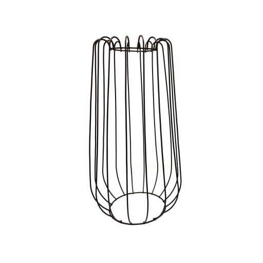 Wazon metalowy z drutu industrialny ażurowy 40cm