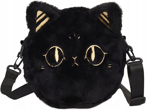 Pluszowa torebka crossbody dla kota