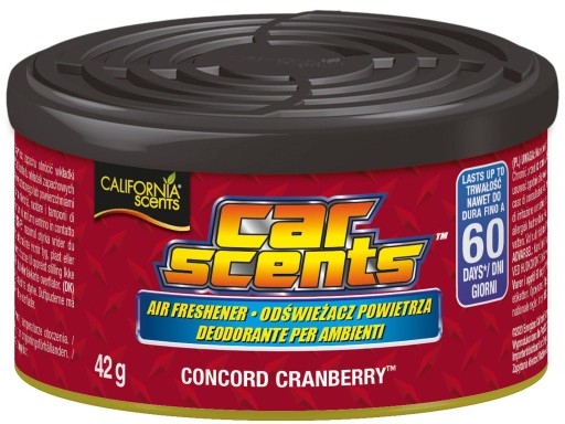 CALIFORNIA CAR SCENTS zapach ŻURAWINA