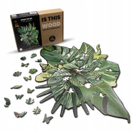 PUZZLE DREWNIANE LIŚCIE DŻUNGLI 435 elementów