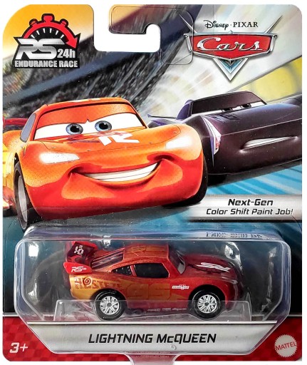 MATTEL CARS AUTA ZYGZAK LIGHTNING McQUEEN RS 24h ENDURANCE RACE 1:55 NOWY !