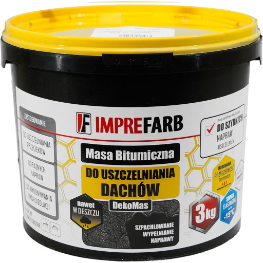 MASA USZCZELNIAJĄCA szpachla do NAPRAWY DACHÓW 3kg