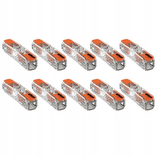 WAGO 221-2411 ZŁĄCZKA PRZELOTOWA SZYBKOZŁĄCZE DRUT LINKA 0,2-4mm² 10 SZTUK
