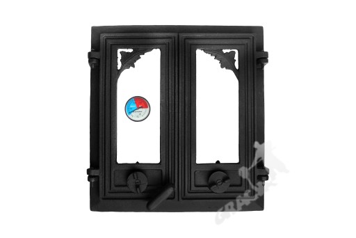 DRZWI D3 - 43X41 CM+TERM 250C ŻELIWNE PIECOWE