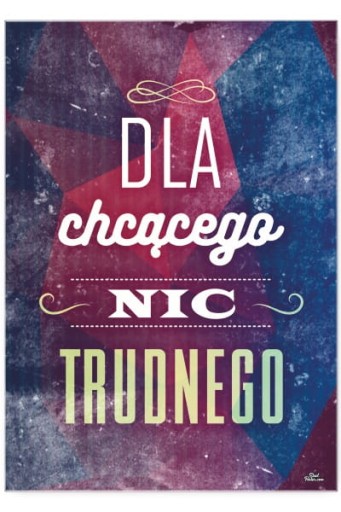 DEKORACJA ŚCIENNA PLAKAT METAL BLACHA OZDOBA NAPIS