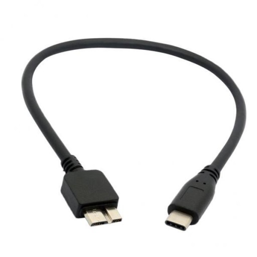 2xUSB C to Micro USB B Adapter Cable Connector