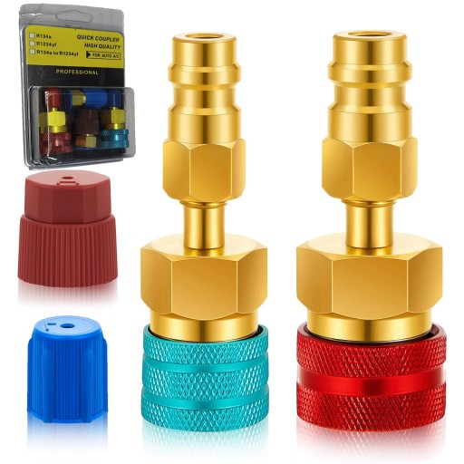 Adapter R1234YF na R134A HP/LP DO KLIMATYZACJi Szybkozlacze Zestaw 2szt