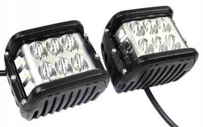 2x LAMPA ROBOCZA PANEL LED Stroboskop CUBE 72W