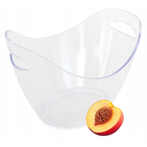 Cooler Wiaderko na drinki Ice bucket Pojemnik na lód Przeźroczysty 3l