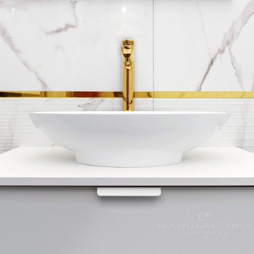 LISTWA INOX BLACHA NIERDZEWNA ZŁOTA METALOWA ŚCIENNA POŁYSK 2 x 59,8