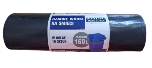 Worki Na Śmieci 160 litrów rolka 10 szt