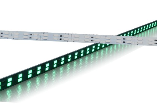 Sztywna taśma LED zielona 5730 72 led 0,5 m aluminium