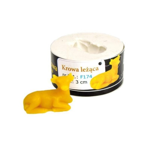 Forma silikonowa Krowa leżąca – wys. 3cm