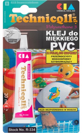 KLEJ DO MIĘKKIEGO PLASTIKU PCV TECHNICQLL PVC 20ml