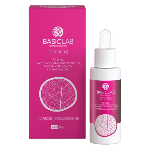 BasicLab Serum Przeciwzmarszczkowe z wit.C 10% NAPIĘCIE I WZMOCNIENIE 30 ml