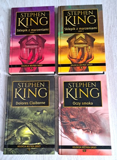 Stephen King Sklepik z marzeniami tom 1 i 2 + Oczy smoka Dolores Claiborne