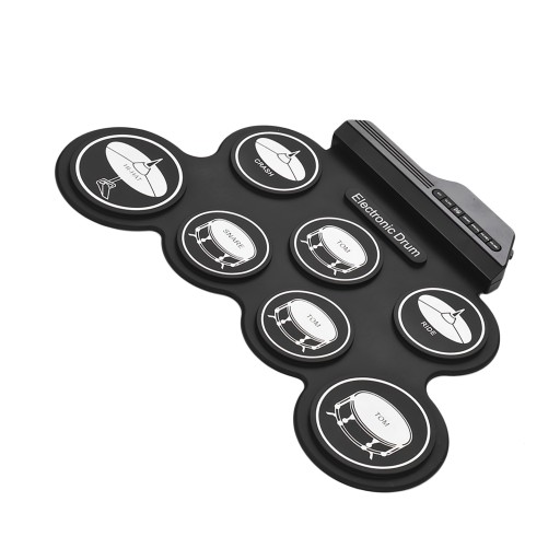 Compact Size USB Roll-Up Silicon Drum Set Digital