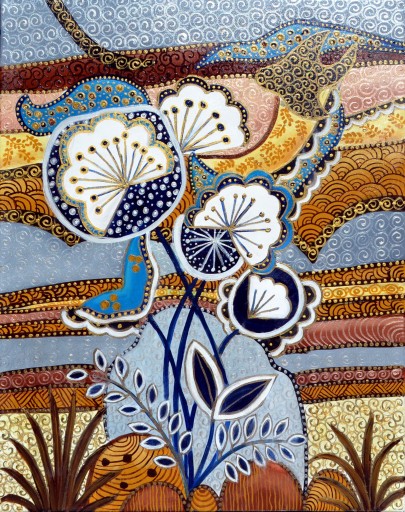B.PUSKARCZYK - OGRÓD ZMYSŁÓW - 40X50