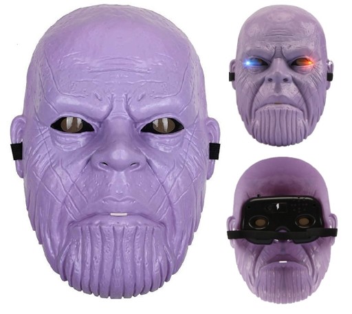 MASKA THANOS ŚWIECĄCA LED SUPERBOHATER