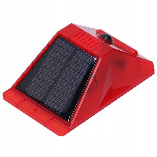 Solarna lampa alarmowa 129db Czujnik ruchu