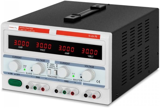 Zasilacz laboratoryjny 0-30V0-3ADC STAMOS S-LS-75, stabilny i niezawodny