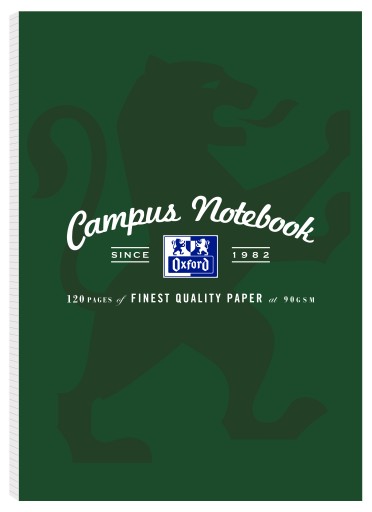 Notatnik Oxford Campus A4 60 kartek kratka zielony