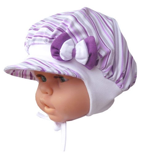 MK GOLIŃSCY Bawełniana Czapka niemowlęca letnia 48 cm