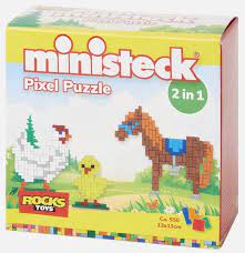 Pixel puzzle 2 in 1 dwa wzory 550 elementów 13x13c