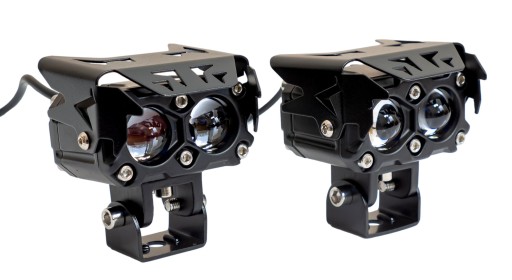 Halogeny motocyklowe LED 40W trzy tryby pracy